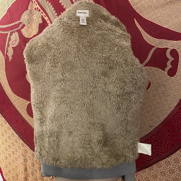 Vintage Diesel Sherpa lined heather gray men’s jacket - Picture 13 of 15